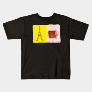 Paris de cafe Kids T-Shirt